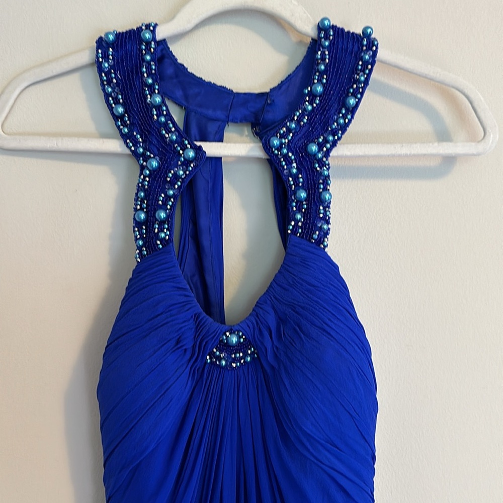 Aidan Mattox Beaded Gown 100% Silk
